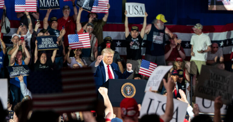 Fact-Checking Trump’s Rally on His First 100 Days