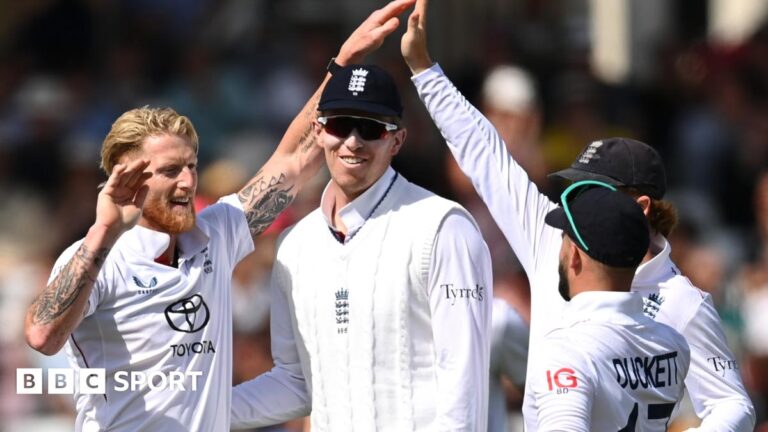 Ben Stokes: England captain cheers fans with impressive bowling cameo
