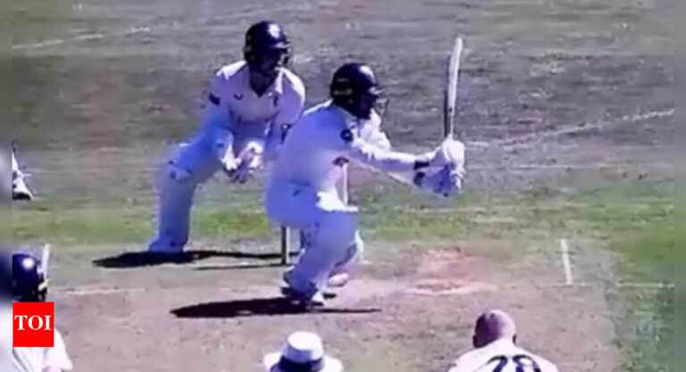 Back-foot sweep? Bizarre batting technique goes viral – Watch