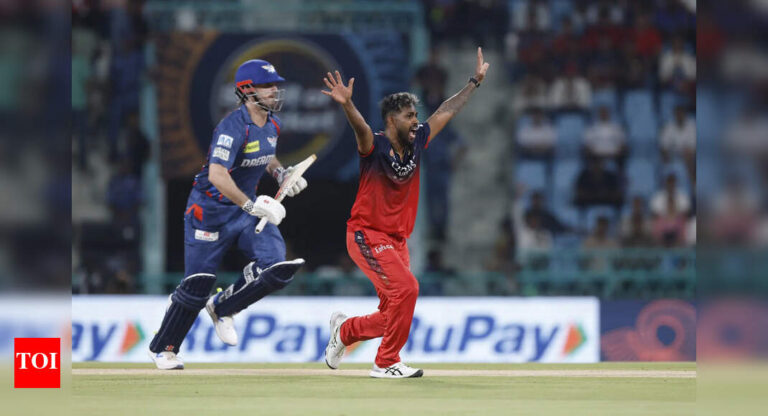 Lucknow Super Giants 56/1 in 6.1 Overs | LSG vs RCB Live Score, IPL 2025: LSG off to a measured start- 55/1 in Powerplay