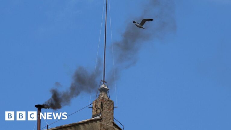 Second black smoke signal as Conclave continues