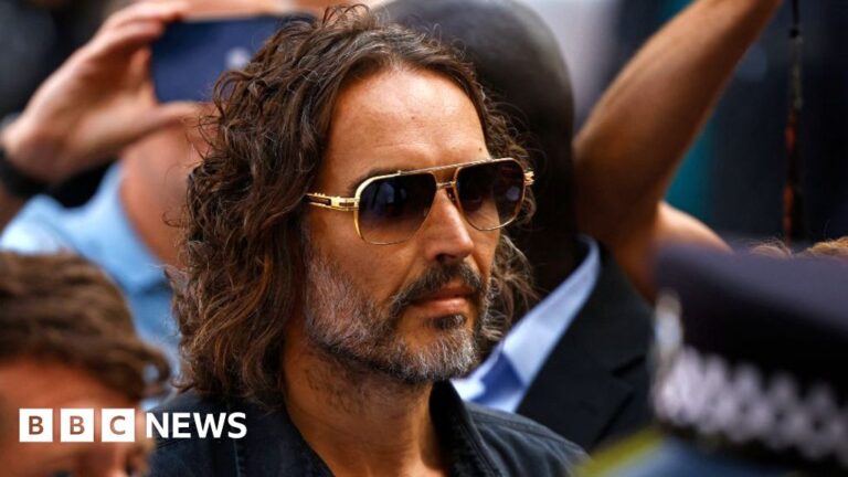 Russell Brand appears in court for first hearing