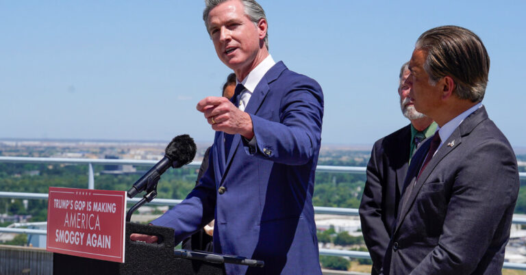 Newsom Says Trump Is Destroying U.S. Democracy in Speech on L.A. Protests