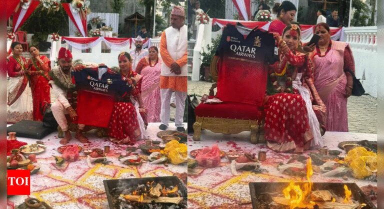 IPL 2025 Final: RCB fans sport jerseys at wedding, temples and perform havans before PBKS clash – watch | Cricket News