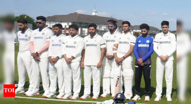 India tour of England: India squad observes minute’s silence, pays homage to Ahmedabad plane crash victims | Cricket News