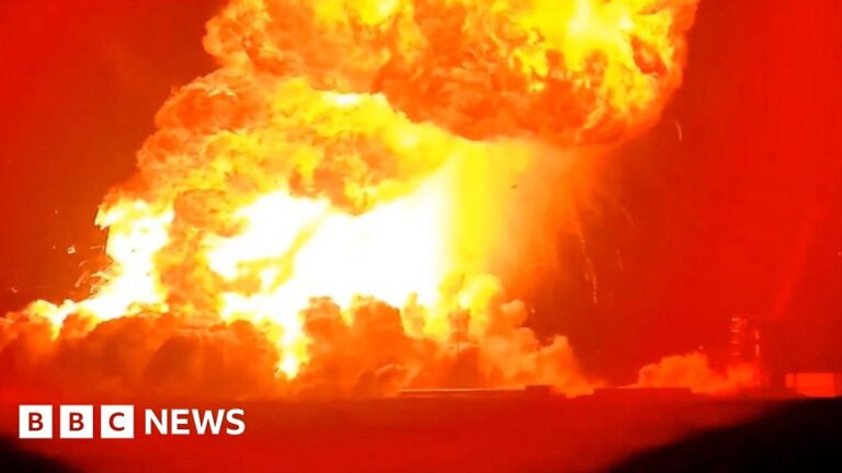 Moment SpaceX rocket explodes into massive fireball