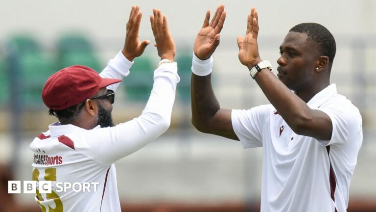 West Indies v Australia: Tourists out for 180 but hit back late on chaotic opening day
