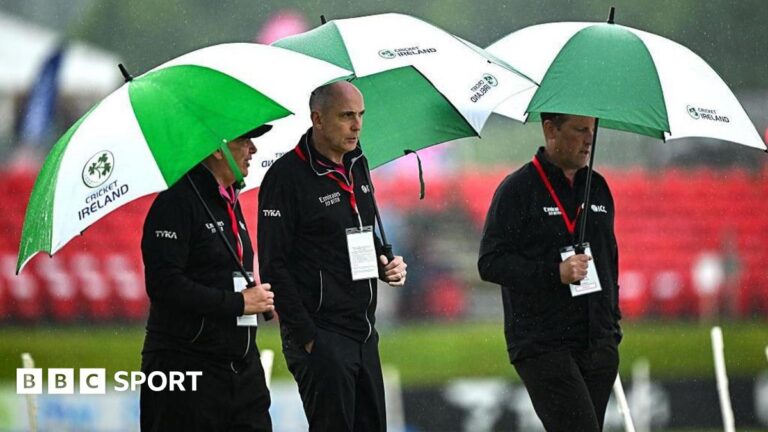 Ireland v West Indies: Second T20 abandoned because of heavy rain