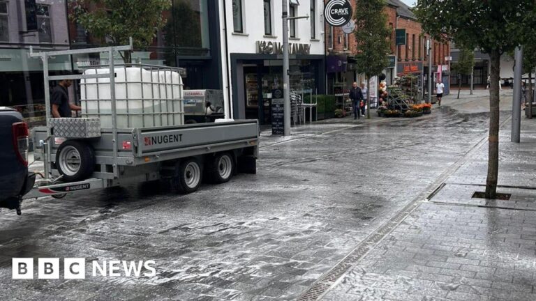 Man arrested after slurry spread in town