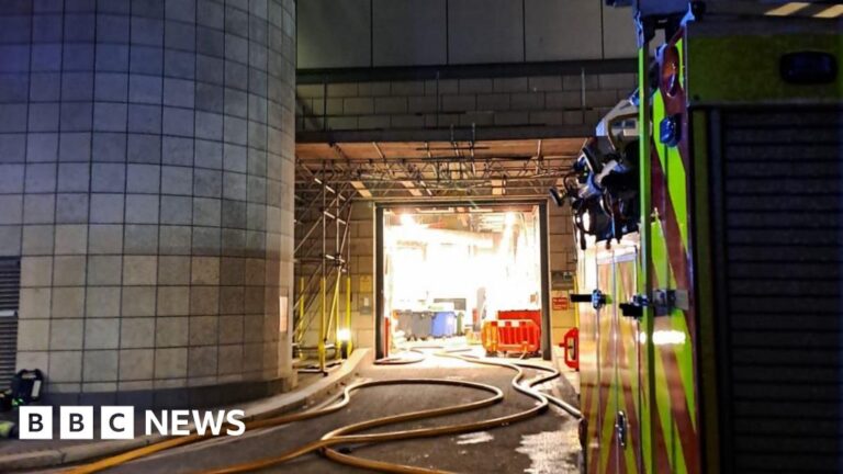 Firefighters tackle fire at east London data centre