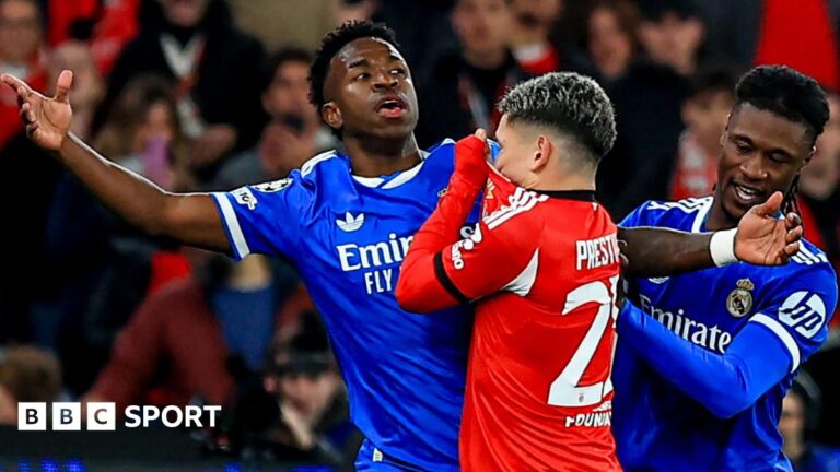 Vinicius Junior says ‘racists are cowards’ as Gianluca Prestianni denies alleged abuse