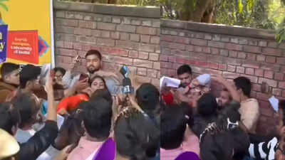 ‘They said they would parade me naked’: Woman YouTuber alleges assault, AISA denies charges; how scuffle unfolded at Delhi University | Delhi News