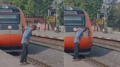 Tobacco Spitting Incident: Man goes to spit tobacco near railway tracks, dies after being hit by Vande Bharat | Patna News
