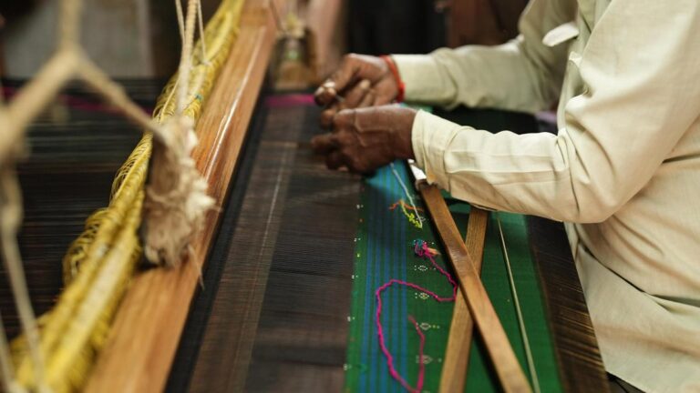Tangaliya weaving finds new life in Gujarat — with a boost from Brad Pitt