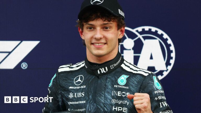 Japanese Grand Prix: Kimi Antonelli beats George Russell to Suzuka pole